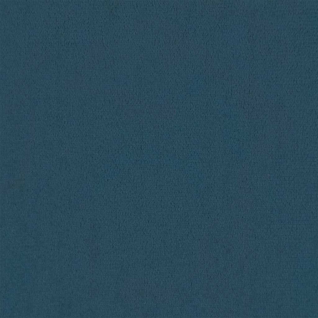 Κρεβάτι Boxspring με Στρώμα & LED Σκ. Μπλε 80x200 εκ. Βελούδινο