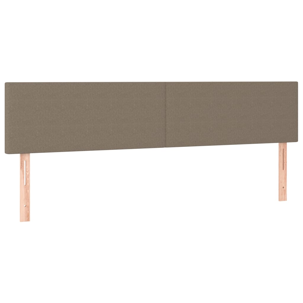 Κρεβάτι Boxspring με Στρώμα Taupe 160x200 εκ. Υφασμάτινο