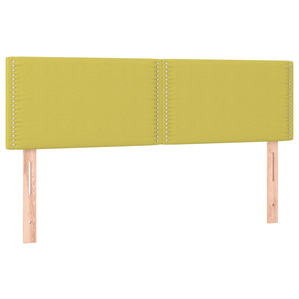 Κρεβάτι Boxspring με Στρώμα Πράσινο 140x190 εκ. Υφασμάτινο