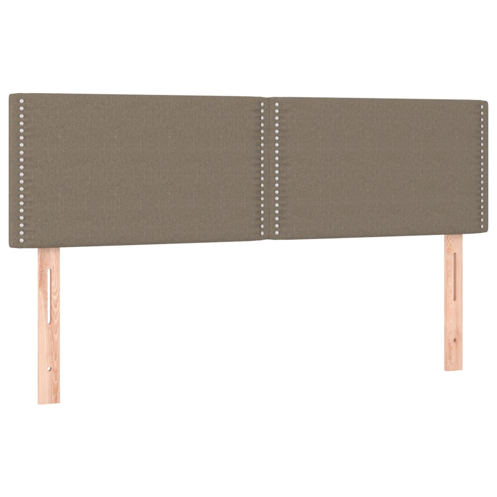Κρεβάτι Boxspring με Στρώμα Taupe 140x200 εκ. Υφασμάτινο