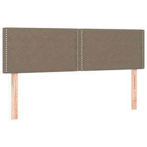Κρεβάτι Boxspring με Στρώμα Taupe 140x200 εκ. Υφασμάτινο