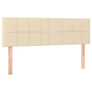 Κρεβάτι Boxspring με Στρώμα Κρεμ 140x190 εκ. Υφασμάτινο - Pakobazaar