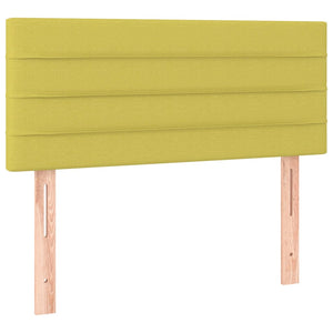 Κρεβάτι Boxspring με Στρώμα Πράσινο 90x200 εκ. Υφασμάτινο - Pakobazaar