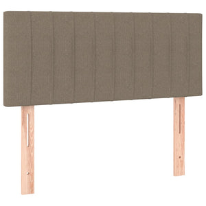 Κρεβάτι Boxspring με Στρώμα Taupe 100 x 200 εκ. Υφασμάτινο