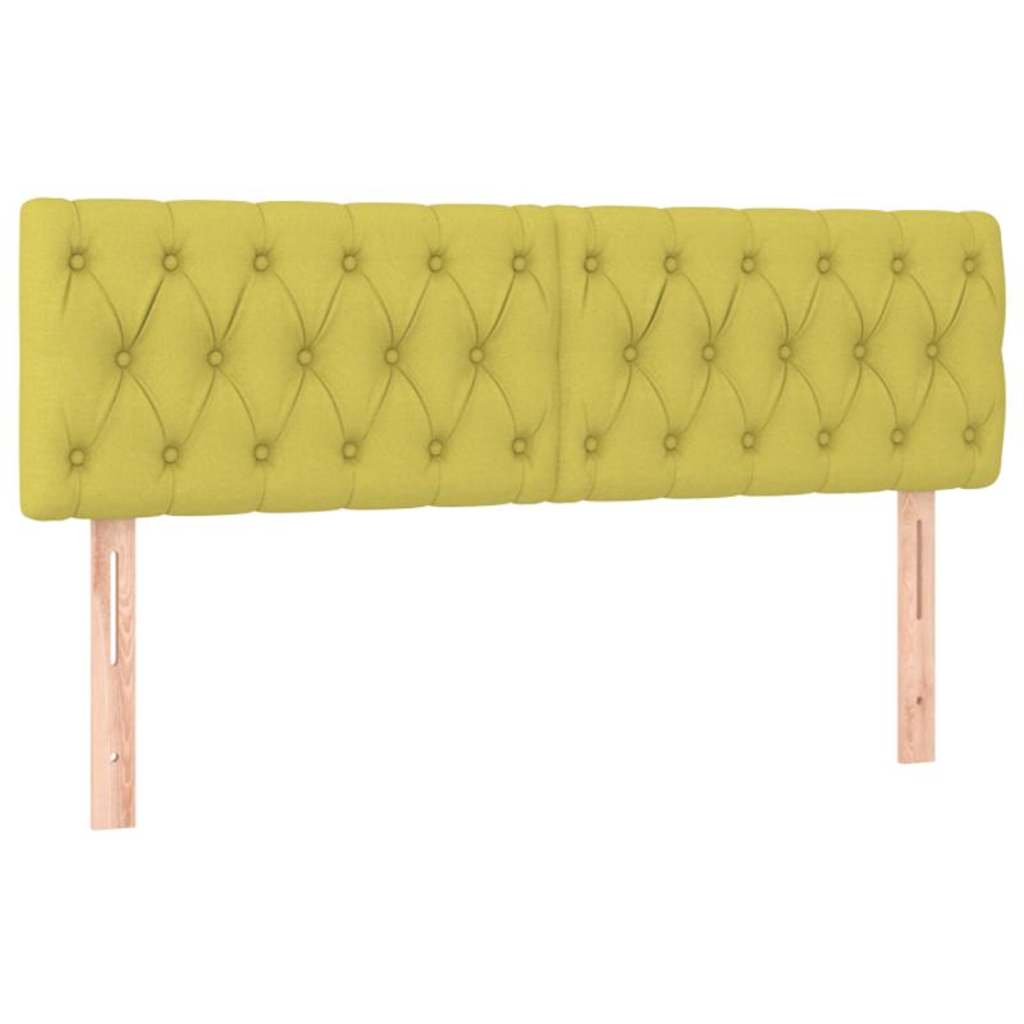 Κρεβάτι Boxspring με Στρώμα Πράσινο 140x200 εκ.Υφασμάτινο