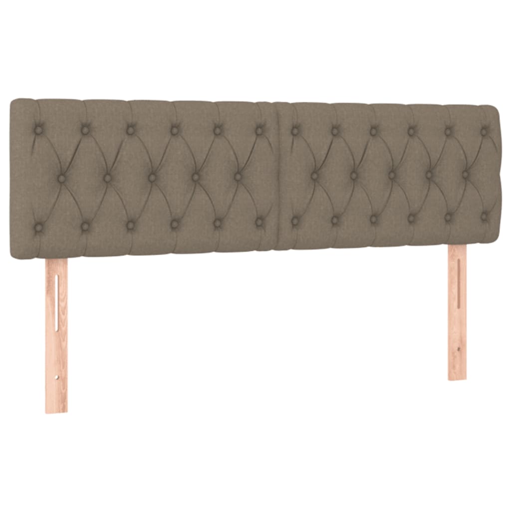 Κρεβάτι Boxspring με Στρώμα Taupe 160x200 εκ. Υφασμάτινο - Pakobazaar