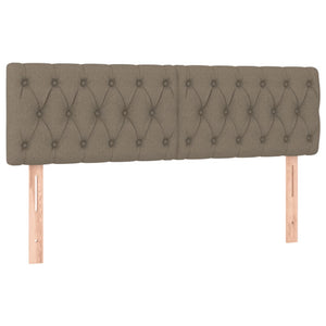 Κρεβάτι Boxspring με Στρώμα Taupe 160x200 εκ. Υφασμάτινο - Pakobazaar