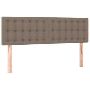 Κρεβάτι Boxspring με Στρώμα Taupe 140x190 εκ. Υφασμάτινο