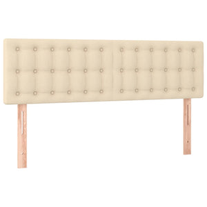 Κρεβάτι Boxspring με Στρώμα Κρεμ 140x200 εκ. Υφασμάτινο - Pakobazaar