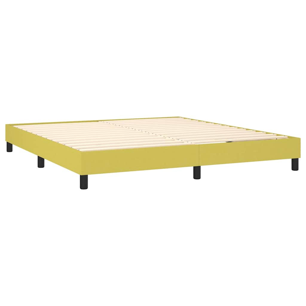 Κρεβάτι Boxspring με Στρώμα Πράσινο 180x200 εκ.Υφασμάτινο
