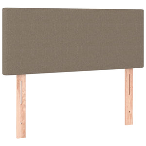 Κρεβάτι Boxspring με Στρώμα Taupe 90x200 εκ. Υφασμάτινο
