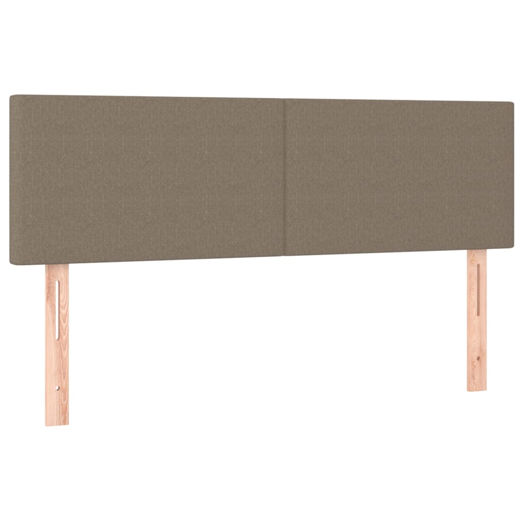 Κρεβάτι Boxspring με Στρώμα Taupe 140x200 εκ. Υφασμάτινο