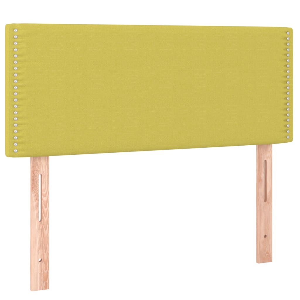 Κρεβάτι Boxspring με Στρώμα Πράσινο 100 x 200 εκ. Υφασμάτινο