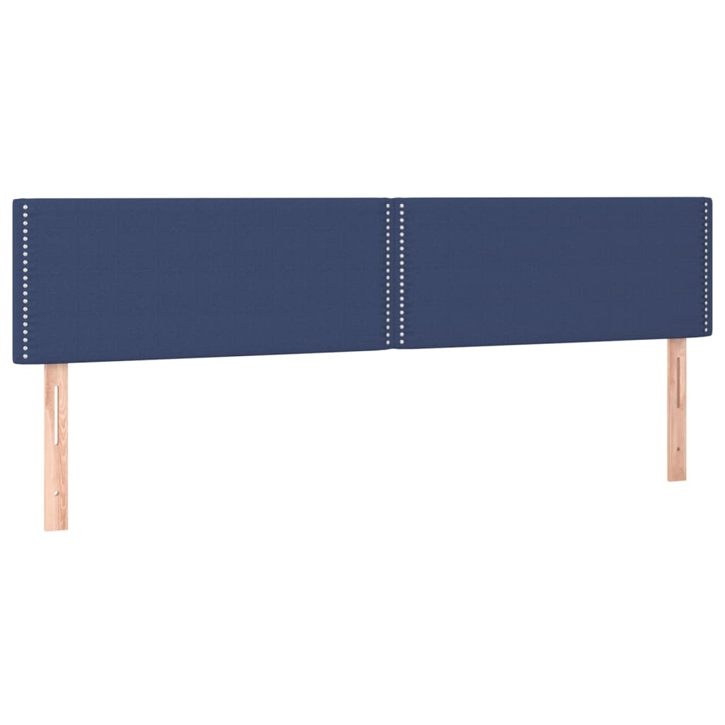 Κρεβάτι Boxspring με Στρώμα Μπλε 160x200 εκ. Υφασμάτινο