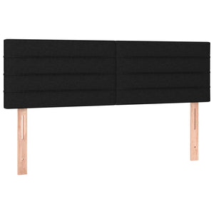 Κρεβάτι Boxspring με Στρώμα Μαύρο 140x200 εκ. Υφασμάτινο