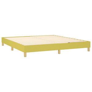 Κρεβάτι Boxspring με Στρώμα Πράσινο 160x200 εκ.Υφασμάτινο - Pakobazaar