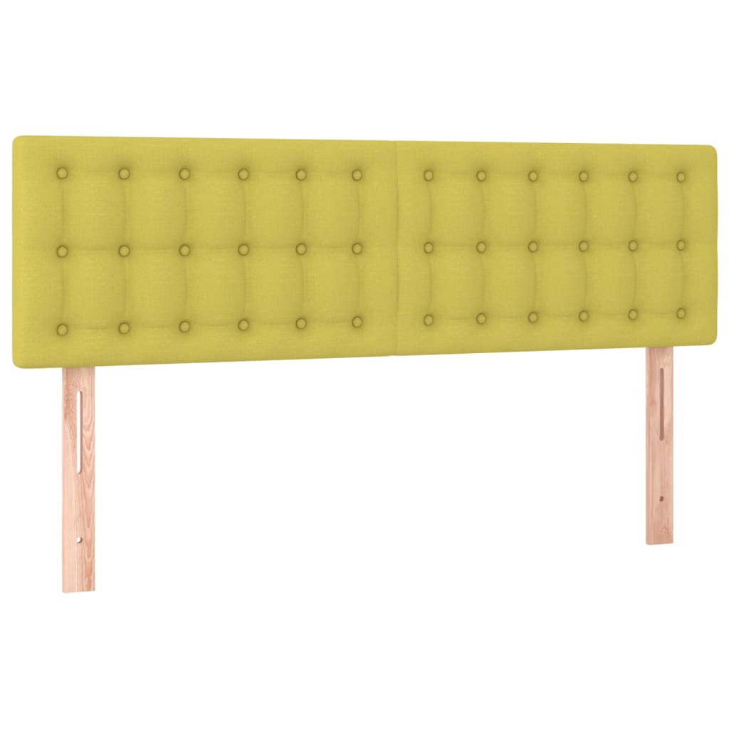 Κρεβάτι Boxspring με Στρώμα Πράσινο 140x190 εκ. Υφασμάτινο