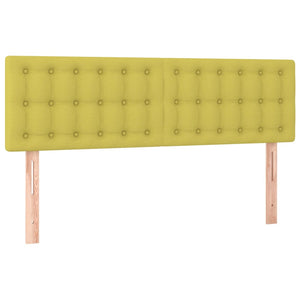 Κρεβάτι Boxspring με Στρώμα Πράσινο 140x190 εκ. Υφασμάτινο