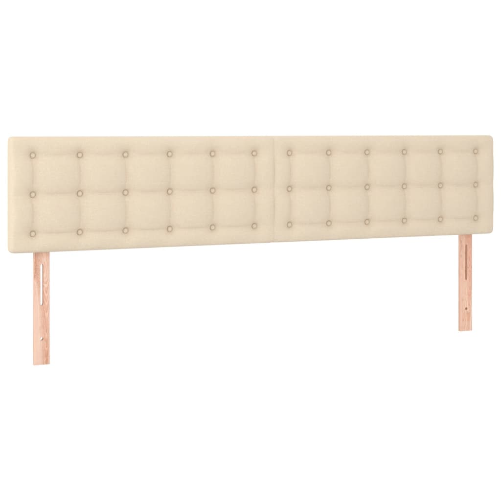 Κρεβάτι Boxspring με Στρώμα Κρεμ 180x200 εκ. Υφασμάτινο