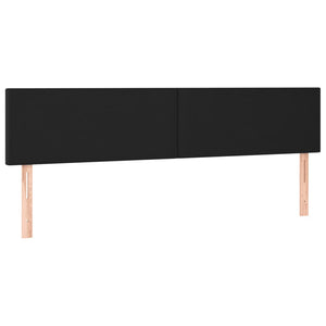 Κρεβάτι Boxspring με Στρώμα Μαύρο 180x200εκ.από Συνθετικό Δέρμα