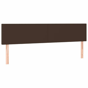 Κρεβάτι Boxspring με Στρώμα Καφέ 180x200 εκ. Συνθετικό Δέρμα