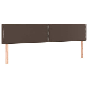 Κρεβάτι Boxspring με Στρώμα Καφέ 180x200 εκ. Συνθετικό Δέρμα
