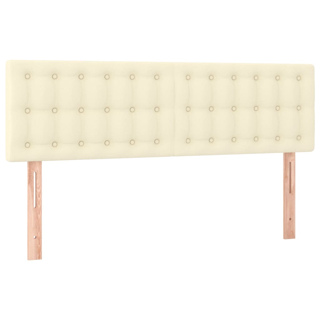 Κρεβάτι Boxspring με Στρώμα Κρεμ 140x200εκ. από Συνθετικό Δέρμα - Pakobazaar