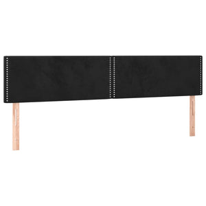 Κρεβάτι Boxspring με Στρώμα Μαύρο 160x200 εκ. Βελούδινο