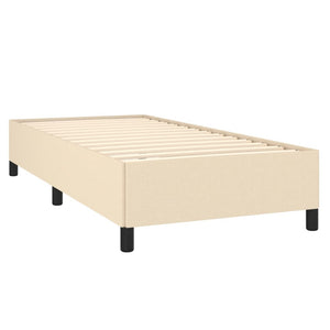 Κρεβάτι Boxspring με Στρώμα Κρεμ 90x190 εκ.Υφασμάτινο
