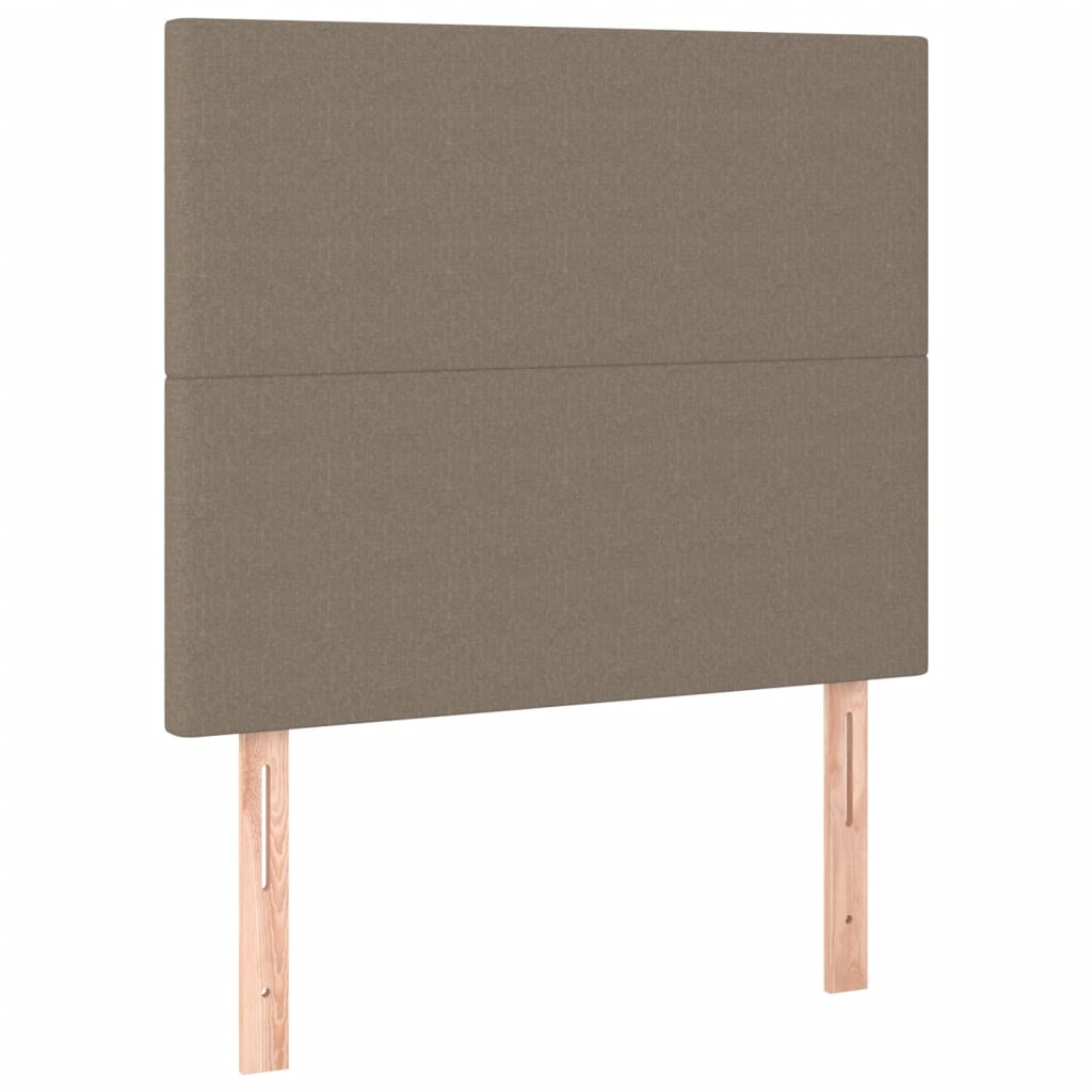 Κρεβάτι Boxspring με Στρώμα Taupe 100 x 200 εκ. Υφασμάτινο