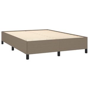 Κρεβάτι Boxspring με Στρώμα Taupe 140x190 εκ. Υφασμάτινο