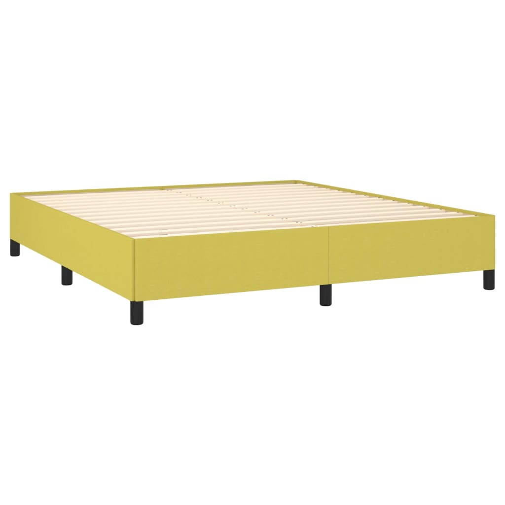 Κρεβάτι Boxspring με Στρώμα Πράσινο 180x200 εκ.Υφασμάτινο