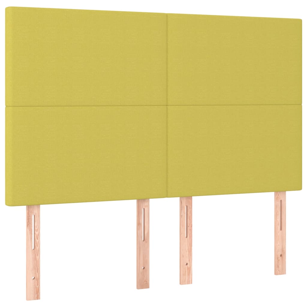 Κρεβάτι Boxspring με Στρώμα Πράσινο 180x200 εκ.Υφασμάτινο
