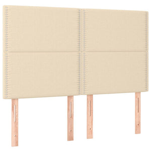 Κρεβάτι Boxspring με Στρώμα Κρεμ 160x200 εκ. Υφασμάτινο