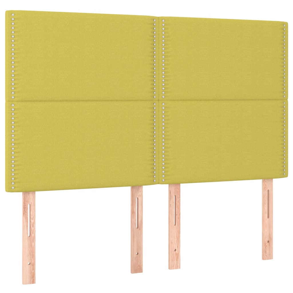 Κρεβάτι Boxspring με Στρώμα Πράσινο 160x200 εκ.Υφασμάτινο