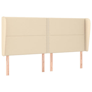 Κρεβάτι Boxspring με Στρώμα Κρεμ 180x200 εκ. Υφασμάτινο