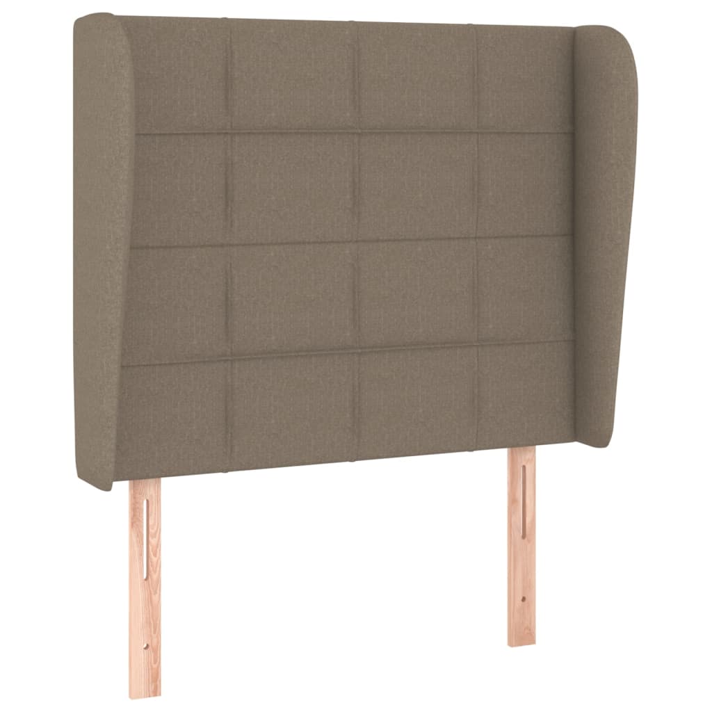 Κρεβάτι Boxspring με Στρώμα Taupe 90x190 εκ.Υφασμάτινο