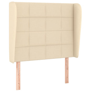 Κρεβάτι Boxspring με Στρώμα Κρεμ 90x190 εκ.Υφασμάτινο