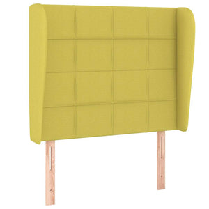 Κρεβάτι Boxspring με Στρώμα Πράσινο 90x190 εκ.Υφασμάτινο