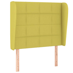 Κρεβάτι Boxspring με Στρώμα Πράσινο 90x200 εκ. Υφασμάτινο