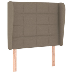 Κρεβάτι Boxspring με Στρώμα Taupe 100 x 200 εκ. Υφασμάτινο