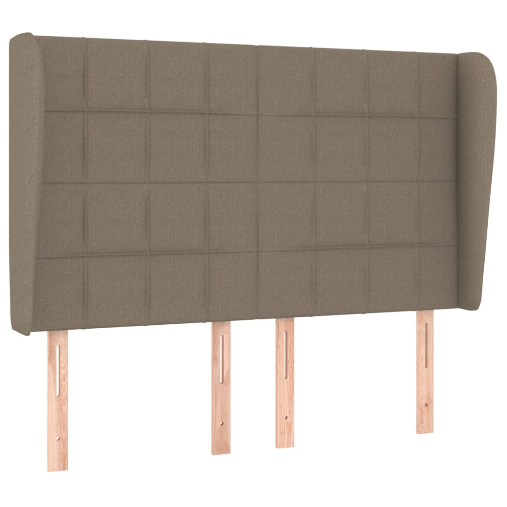 Κρεβάτι Boxspring με Στρώμα Taupe 140x190 εκ. Υφασμάτινο