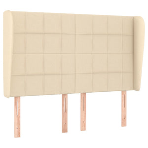 Κρεβάτι Boxspring με Στρώμα Κρεμ 140x190 εκ. Υφασμάτινο - Pakobazaar