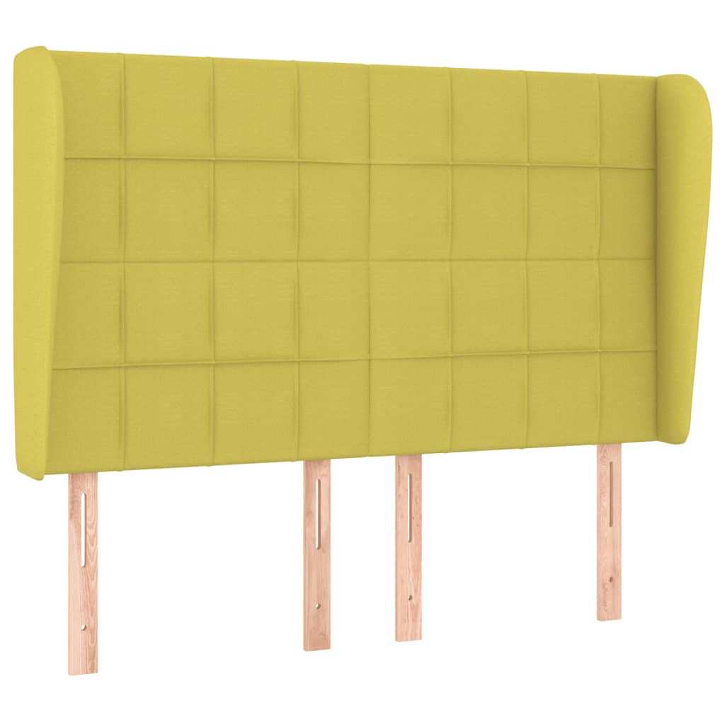 Κρεβάτι Boxspring με Στρώμα Πράσινο 140x190 εκ. Υφασμάτινο