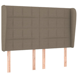 Κρεβάτι Boxspring με Στρώμα Taupe 140x200 εκ. Υφασμάτινο
