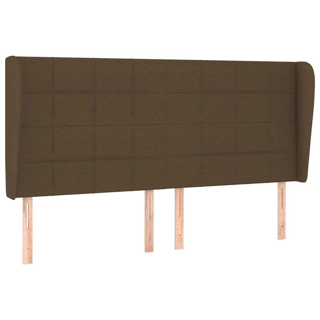 Κρεβάτι Boxspring με Στρώμα Σκούρο Καφέ 180x200 εκ Υφασμάτινο - Pakobazaar