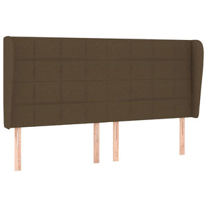 Κρεβάτι Boxspring με Στρώμα Σκούρο Καφέ 180x200 εκ Υφασμάτινο - Pakobazaar