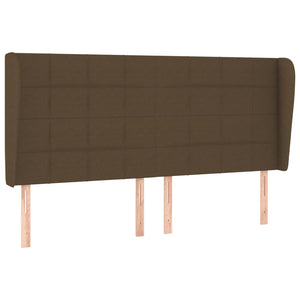 Κρεβάτι Boxspring με Στρώμα Σκούρο Καφέ 180x200 εκ Υφασμάτινο