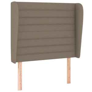 Κρεβάτι Boxspring με Στρώμα Taupe 90x190 εκ.Υφασμάτινο