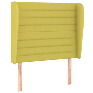 Κρεβάτι Boxspring με Στρώμα Πράσινο 90x200 εκ. Υφασμάτινο